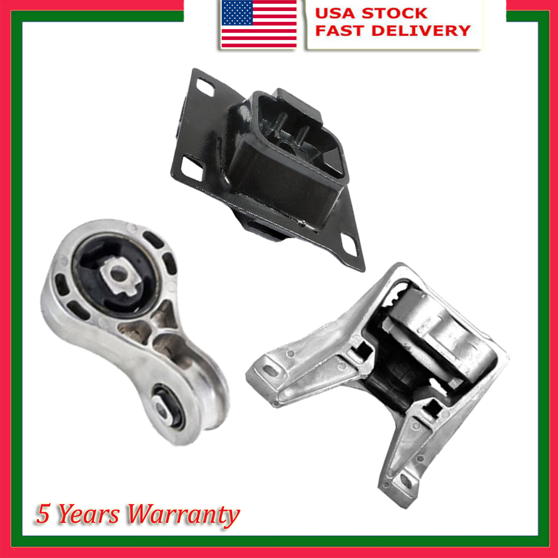 Engine Motor & Trans Mount 3PCS For 20082011 Ford Focus 2.0L 5322 5495